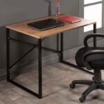Office desk Zayn in black-walnut color 90x60x70εcm - Image 5