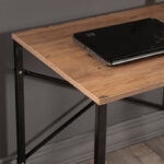Office desk Zayn in black-walnut color 90x60x70εcm - Image 6