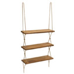 Wall shelf unit Anaba walnut 48,5x12x103cm