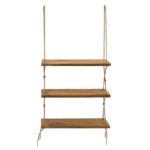 Wall shelf unit Anaba walnut 48,5x12x103cm - Image 3