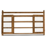 Wall shelf kitchen unit Puro in walnut color 100x9x60cm - Image 3