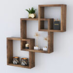 Wall shelf unit Maas walnut 33x8.5x33cm - Слика 2