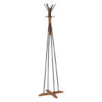 Coat Stand Myra in walnut-black color D40x160cm