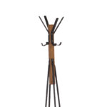 Coat Stand Myra in walnut-black color D40x160cm - Image 3