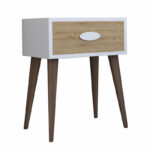 Ноќна масичка Лабов со фиока орев-бела-сонома 45x30x57.5 см