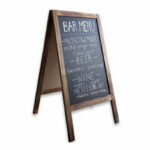 Menu stand Felex walnut-black 50x25x100cm - Слика 3