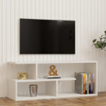 TV Stand Waldo white melamine 100x29.5x40cm - Слика 2