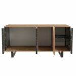 Buffet Amanda walnut-black 160x40x78.5cm - Image 4