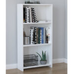 Low bookcase Ferma white 56x20x108cm - Слика 2