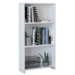 Ниска полица за книги Ferma бела 56x20x108 см
