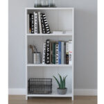 Low bookcase Ferma white 56x20x108cm - Слика 3