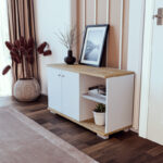Entrance furniture  Deril white-sonoma 90x33x52.5cm - Слика 2