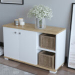 Entrance furniture  Deril white-sonoma 90x33x52.5cm - Слика 4