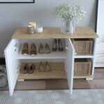 Entrance furniture  Deril white-sonoma 90x33x52.5cm - Слика 5