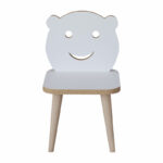 Jerry children's chair white-natural 30x30x52cm - Слика 3
