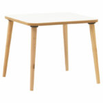 Детска маса Џери бела-природна 50x50x43 см