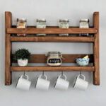Wall shelf Drigo walnut 45x10x34cm - Image 2