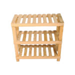 Shoe rack Tarrot 6 pairs natural-grey 70x28x42cm - Image 2