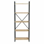 Bookcase Baker walnut-black 66x34x180cm - Image 3