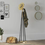 Coat Stand Myra in natural black color D40x160cm - Image 2