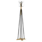 Coat Stand Myra in natural black color D40x160cm