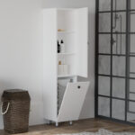 Cabinet Gingo melamine white 33x35x159cm - Слика 3