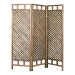 Wooden screen Locky antique natural 150x2x160cm