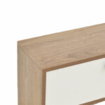 Tv set Salon in white-walnut color 120x25x37cm - Image 4