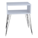 Nighstand Naida white melamine 45x30x57cm - Слика 3