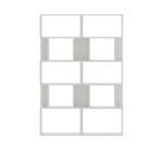 Library Booky 12 shelves space whtite melamine 120x20x175cm - Слика 2