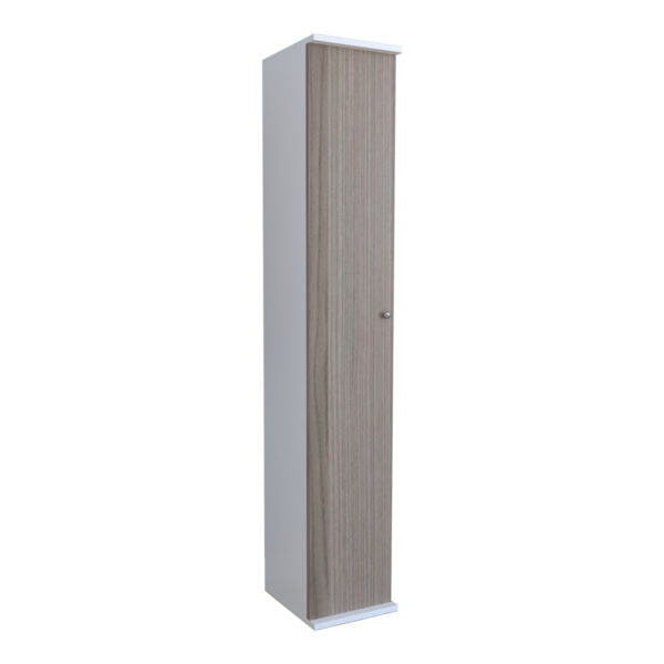 Entrance furniture-hanger Ridi white-walnut melamine 30x35x177cm
