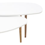 Monty white-natural melamine coffee table 116x46x6cm - Слика 3