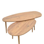 Monty melamine natural coffee table 116x46x46cm - Слика 2