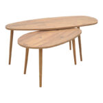 Monty melamine natural coffee table 116x46x46cm