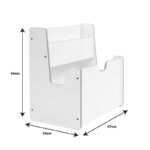 Crane rack white mdf 57x34x55cm - Слика 3