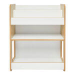 Seagull shelf natural-white mdf 57x34x70cm - Слика 3