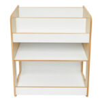 Seagull shelf natural-white mdf 57x34x70cm - Слика 4