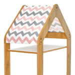 T. Montessori shelf Zoilen I white-natural-pink mdf 50x30x100cm - Слика 3