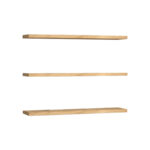 Edna melamine wall shelf in natural shade 60x14.5x1.8cm