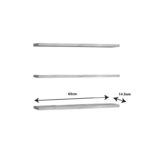 Edna melamine wall shelf in natural shade 60x14.5x1.8cm - Слика 3