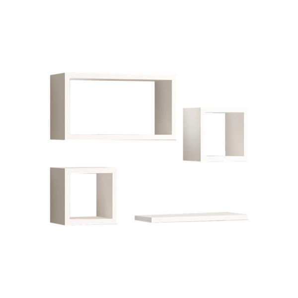 Babine melamine shelf in white shade 84x15x44cm