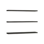 Edna wall shelf set of 3 melamine in anthracite shade 60x14.5x1.8cm