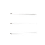 Edna melamine wall shelf in white shade 60x14.5x1.8cm