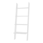 Serjiane white melamine floor shelf 56x30x150cm