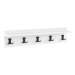 Mec melamine hanger in white shade 100x9x9cm