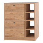 Gist melamine cabinet in natural shade 70x33x80cm