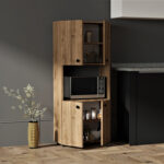 Kitchen cabinets Guzel in walnut color 60x31.4x140cm - Image 2
