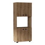 Kitchen cabinets Guzel in walnut color 60x31.4x140cm