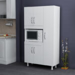 Defne kitchen cabinet in white 89x37.5x160cm - Слика 2