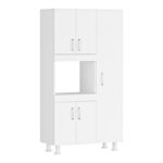 Defne kitchen cabinet in white 89x37.5x160cm